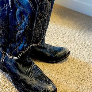 Steve Madden cowboy boots black size 10